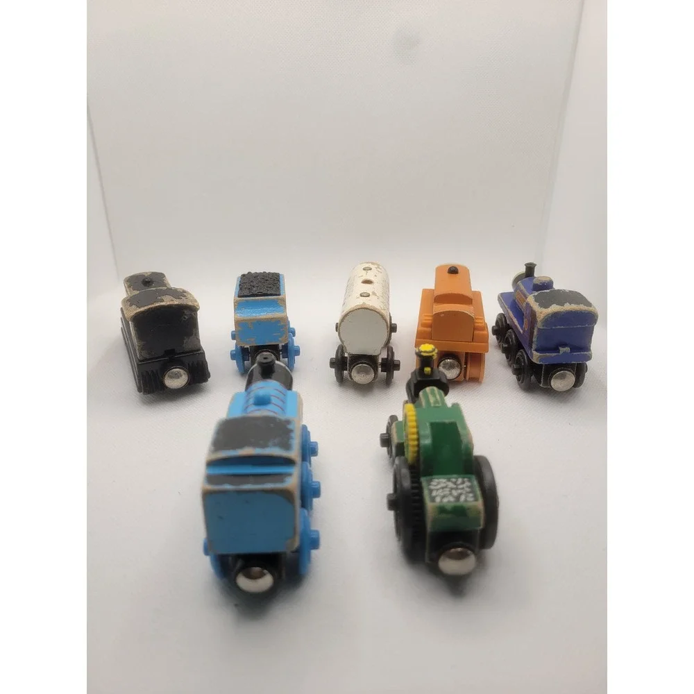 Thomas & Friends Wooden Railway Lot 7pc Thomas Mavis Sir Handel Trevor Terence